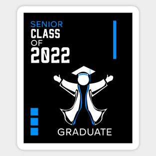 Proud graduation class of 2022 blue Sticker